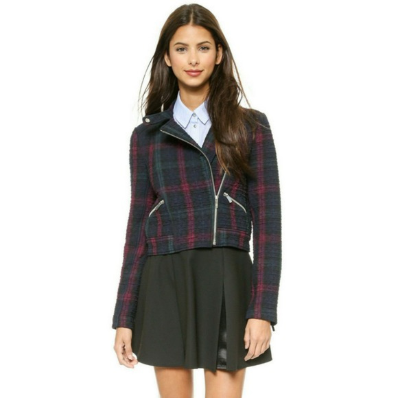 ELIZABETH AND JAMES Patti Cropped Moto Jacket NWT!